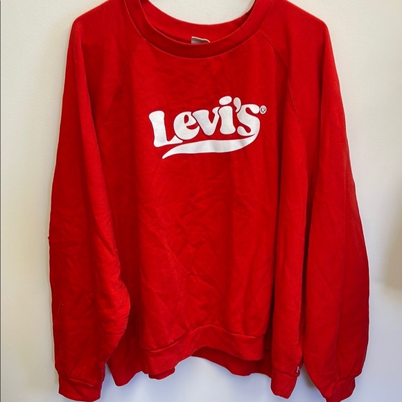 Levi's Red Sweatshirt - Picture 1 of 8